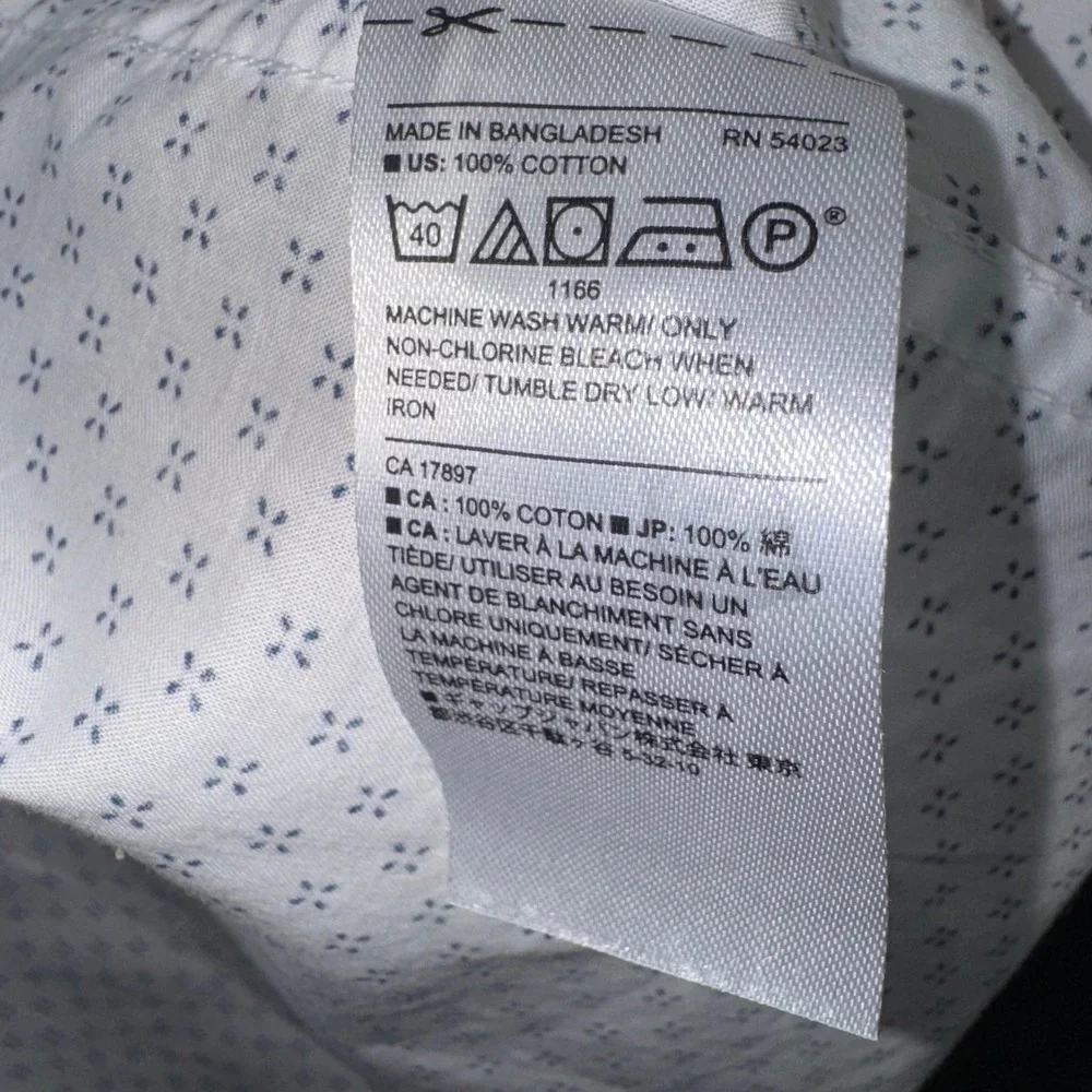 Banana Republic Mens Standard Fit Stretch‎ Soft Wash Button Down Shirt Medium